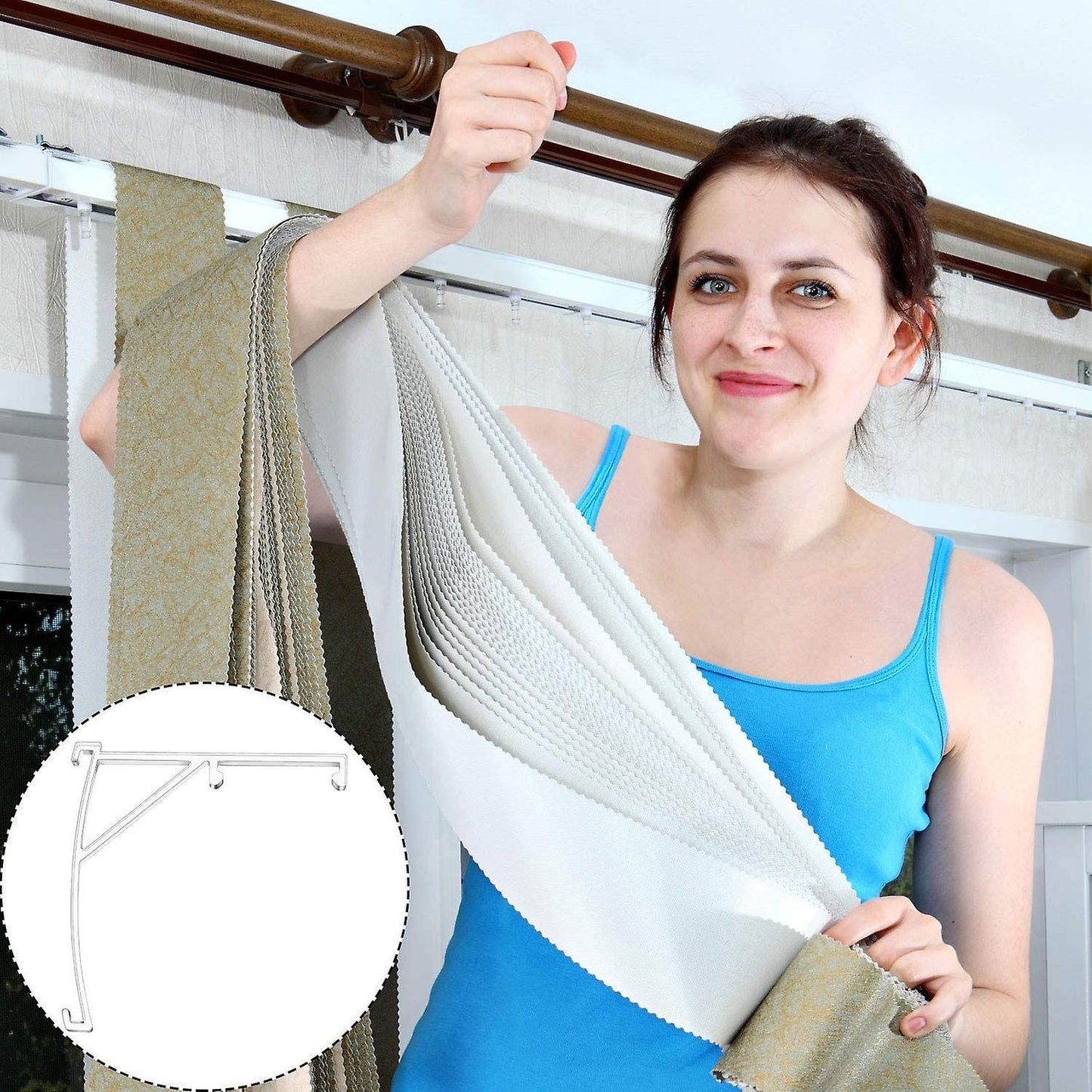 Valance Clips Plastic Vertical Blinds Brackets 3.5 Inch Vertical
