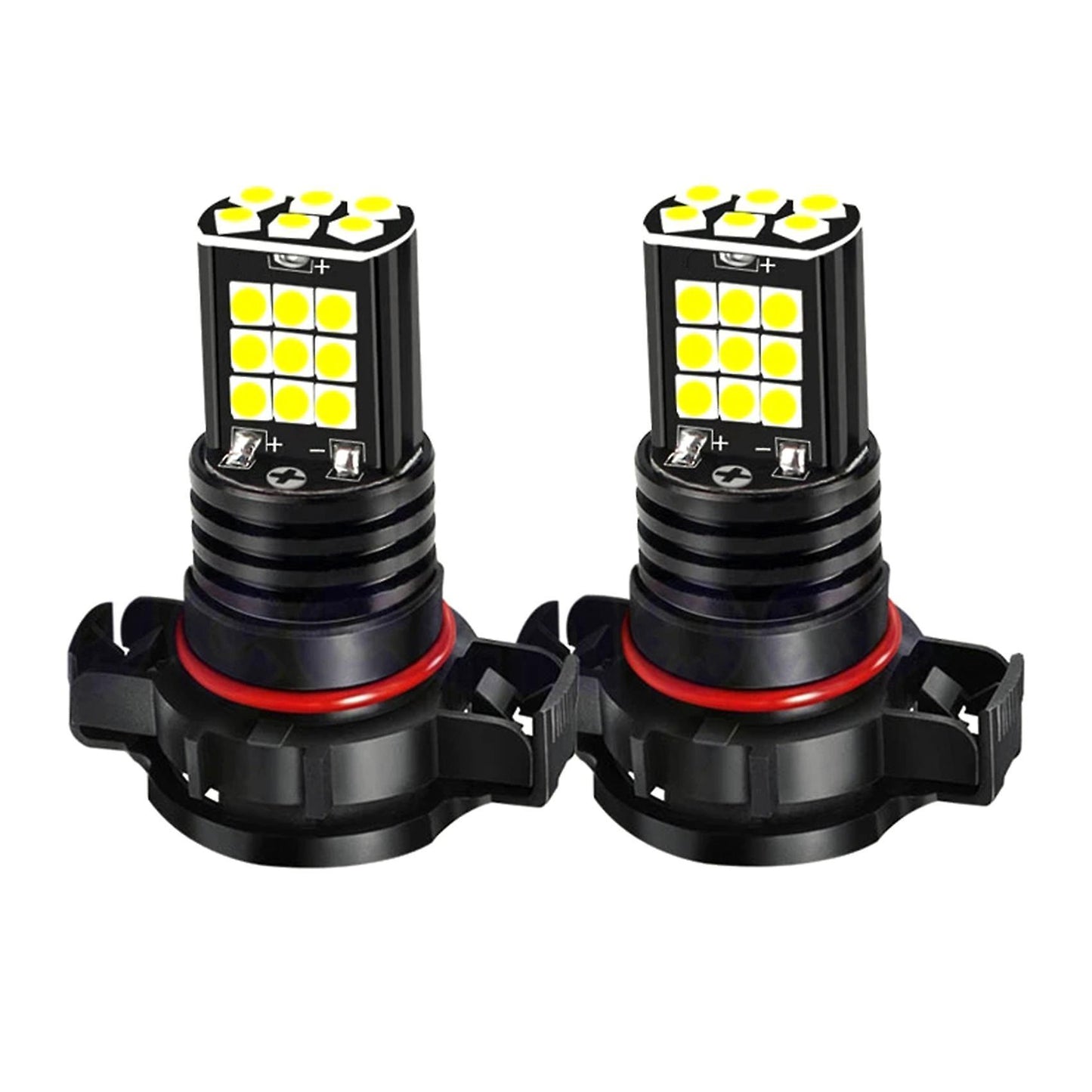 2pcs Fog Light Psx24w H16 Pwy24w Psy24w S19w Led Bulbs 3030 24smd