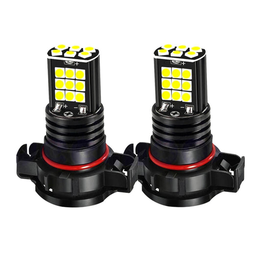 2pcs Fog Light Psx24w H16 Pwy24w Psy24w S19w Led Bulbs 3030 24smd