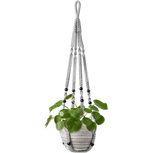 Plant Hook Indoor Hanging Flowerpot Basket Grey