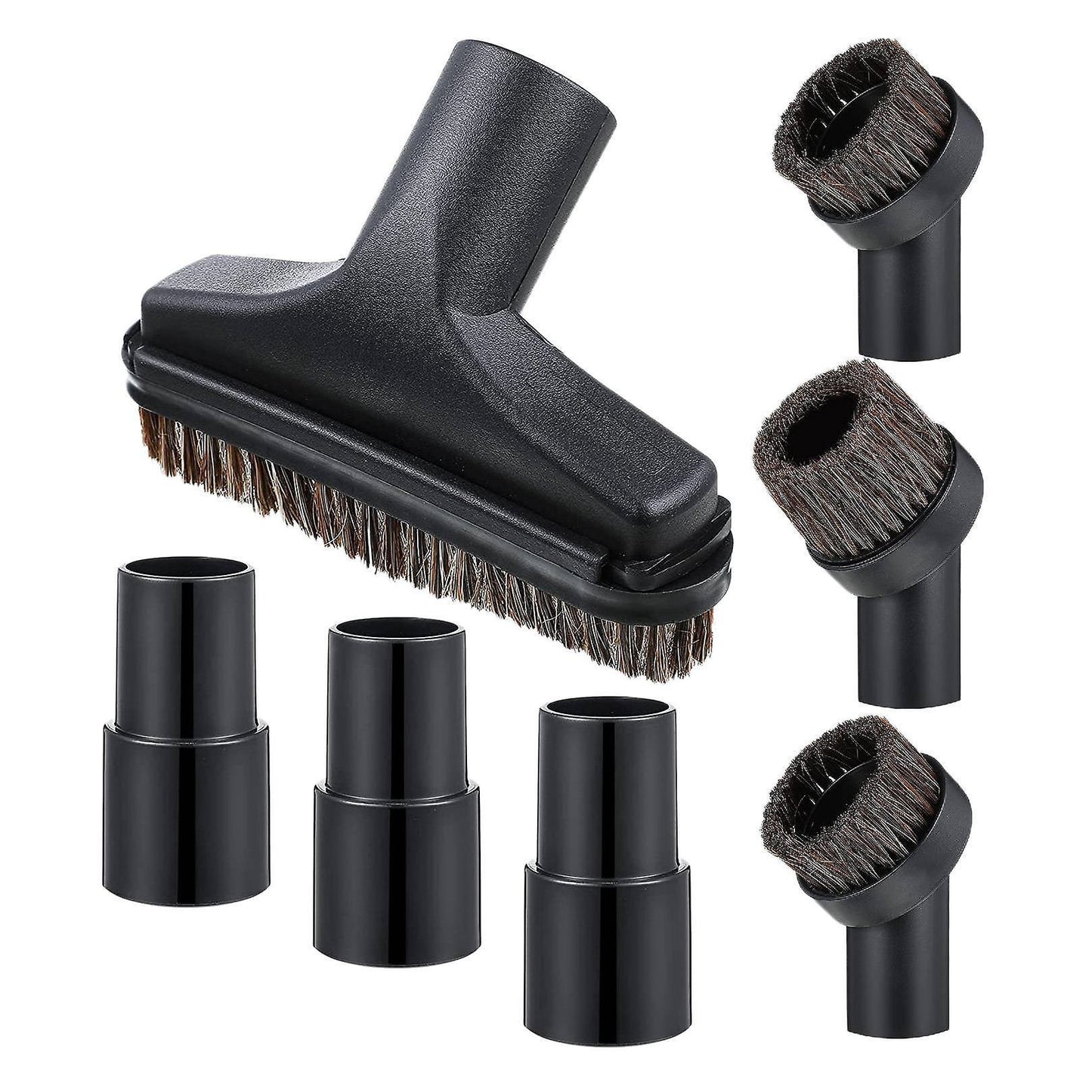 7 Pieces 25mm and 36mm Round Brush 5.9 Inch Floor Brush 1.25 Brush