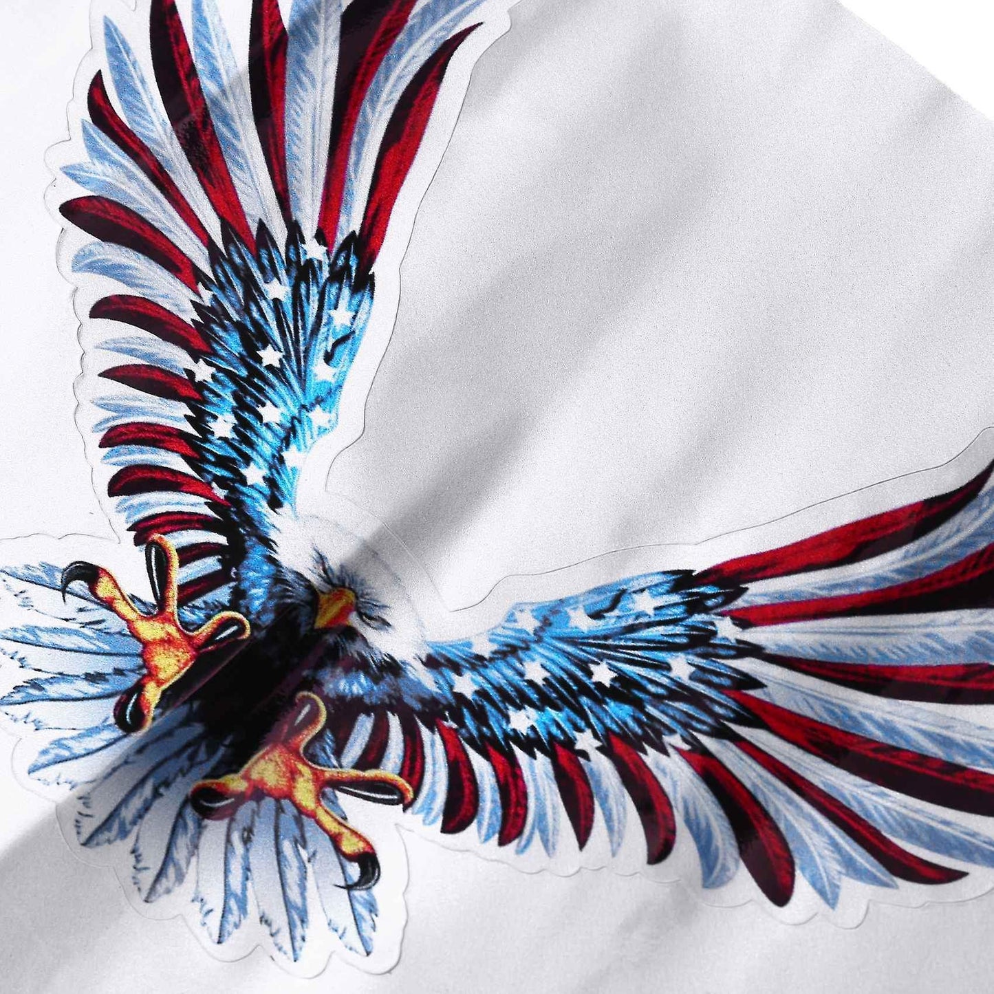 1 Set/4pcs Car Decal Flying Truck Hood Side Eagle Usa Flag Sticker