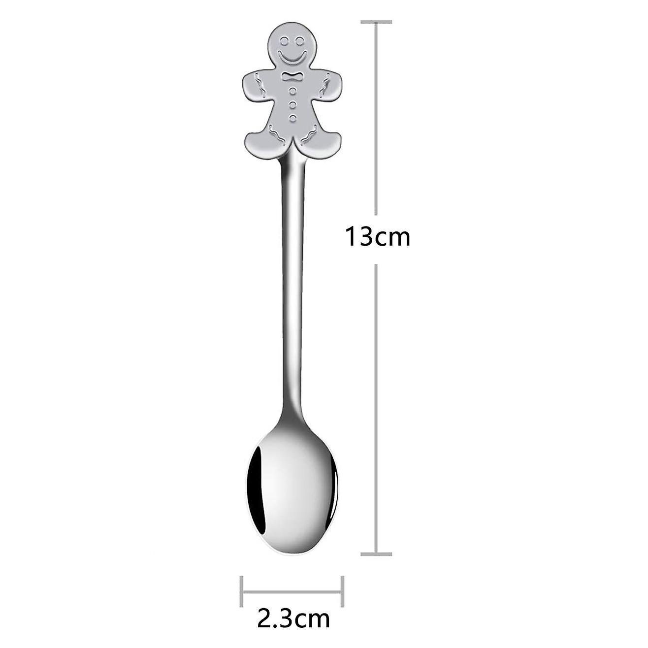 12 Pieces Christmas Spoon Stainless Steel for Coffee Tea Soup Sugar
