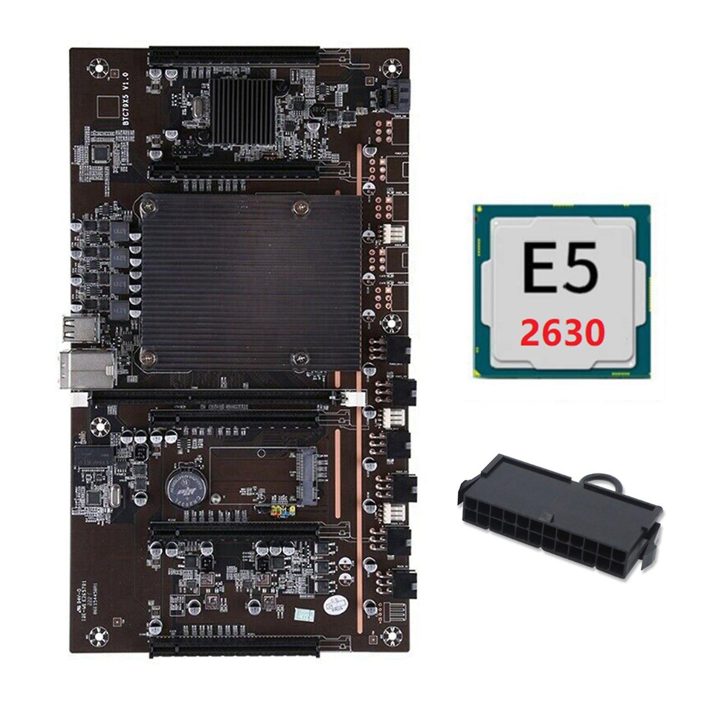 X79 H61 Btc Miner Motherboard with E5 2630 Cpu for Btc Miner Mining