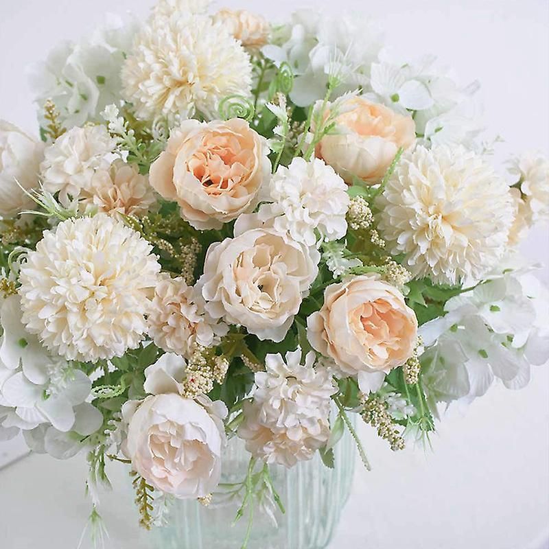 Artificial Flowers(champagne and White)