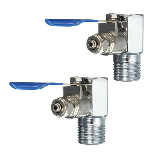 1/2 Inch to 1/4 Inch Ro Feed Water Adapter Ball Valve Faucet Tap