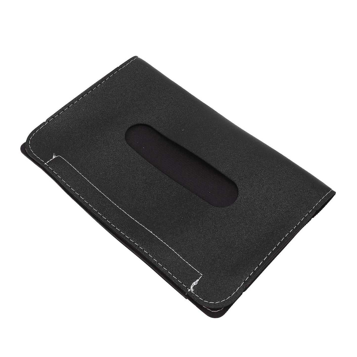 2pcs Leather Car Visor Seatback Tissue Paper Cases for Auto Vehicle