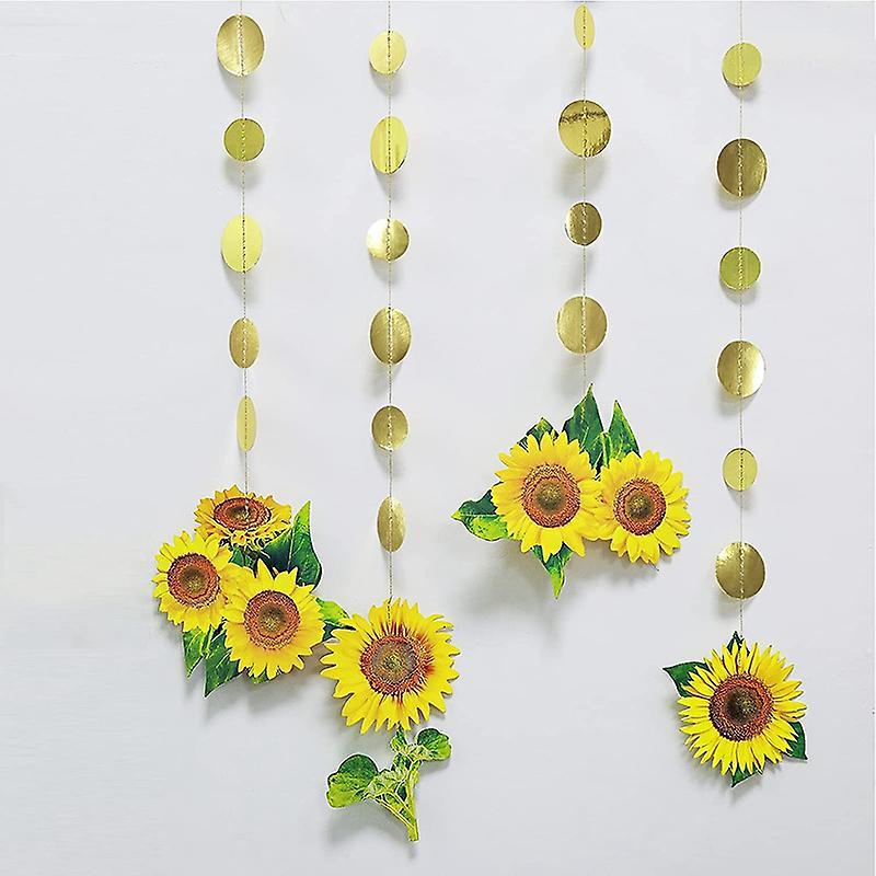 Sunflower Garlands for Kids Birthday Party Decorations for Summer