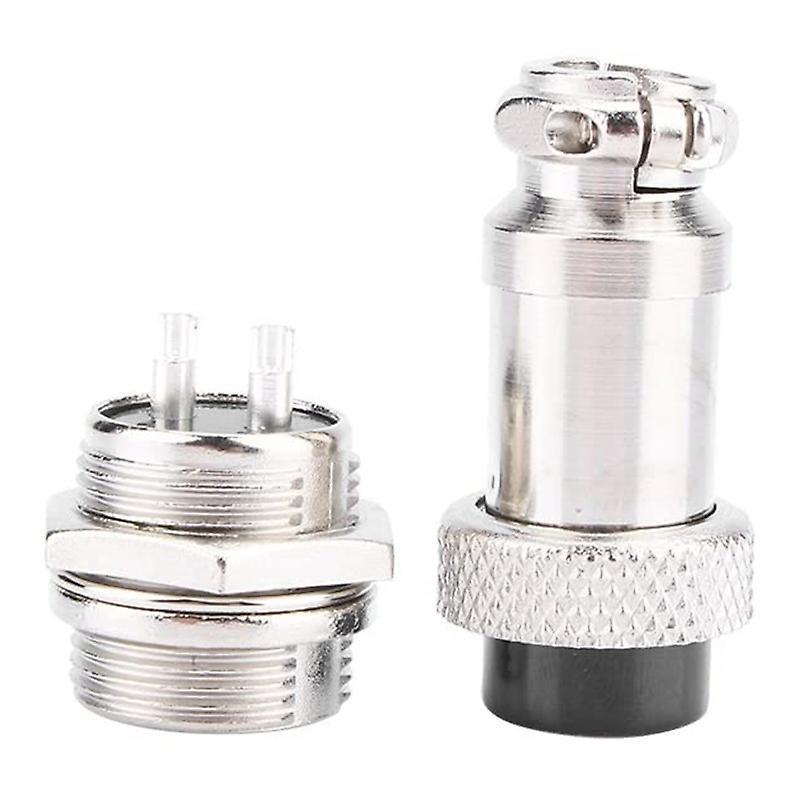 Gx16 Aviation Connector 2-pin 400v Screw Type Cable Connector