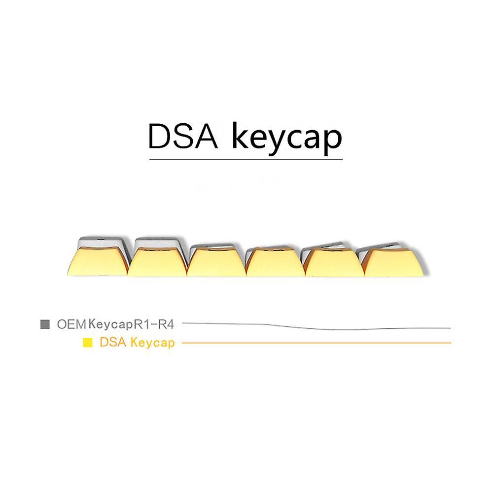 37 Pcs Pbt Dsa 1u Keycaps for Cherry Mx Custom Keycap Set,white