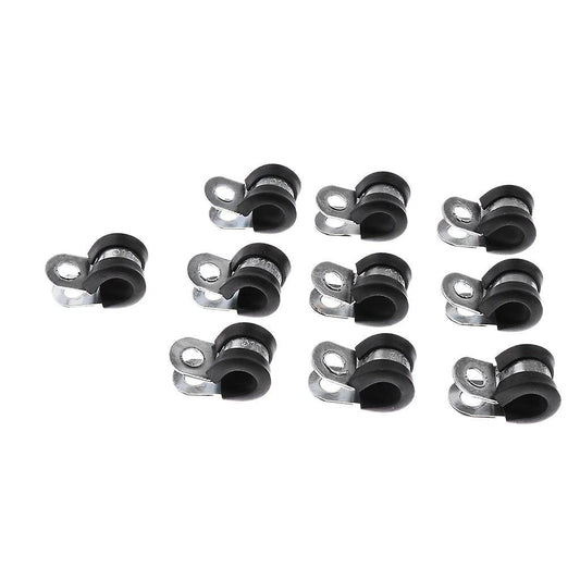 3/8 Inch 10mm Fuel Line Hose Clamp Clip Fastener Rubber Cushion