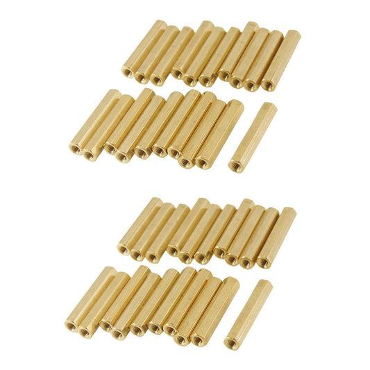 40 Stueck M3 X 26 Mm Sechskant Messing-innengewinde Spacer