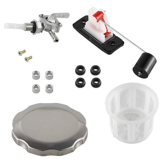 Universal 5/7 Gallon Generator Secondary Fuel Tank Valve Chrome Cap