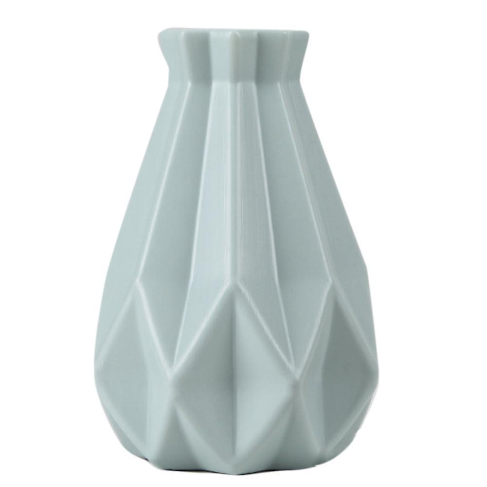 Flower Vase Plastic Vase Home Living Room Decoration Ornament,green