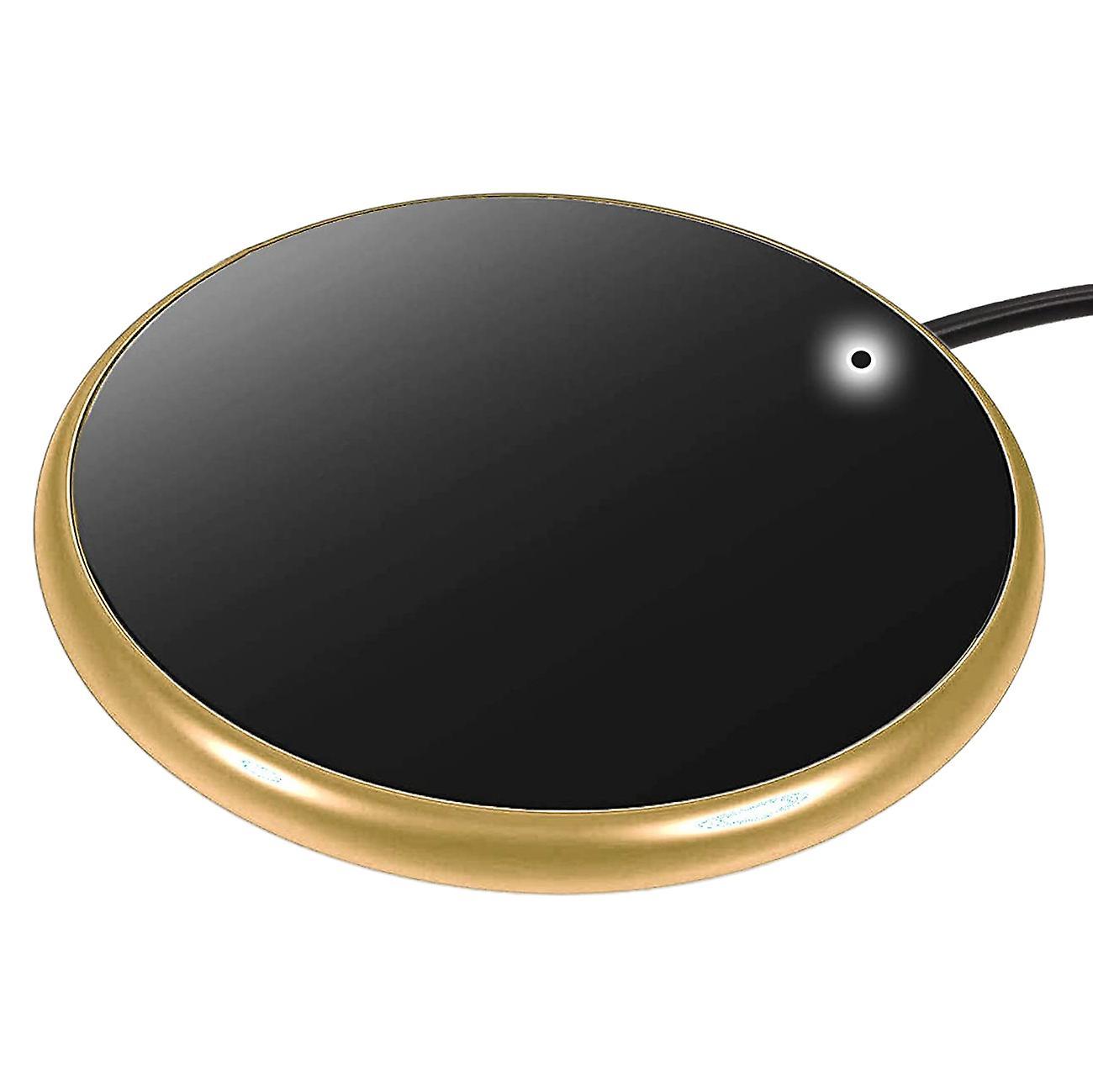 Coffee Warmer Coaster,usb Electric Heater for Office Home,gold 82 X 82 X 7mm