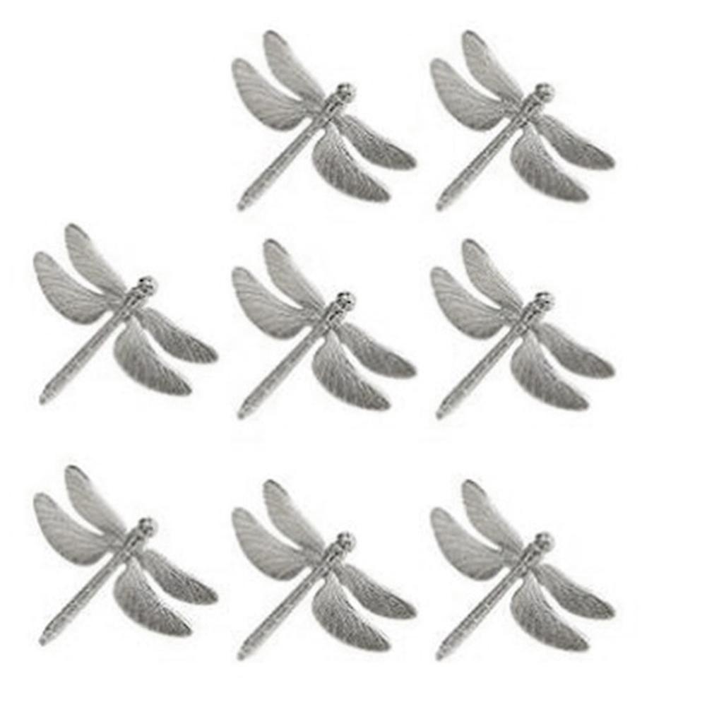 Silver Napkin Rings Set 8 for Wedding Holiday, Dinner Party Occasion
