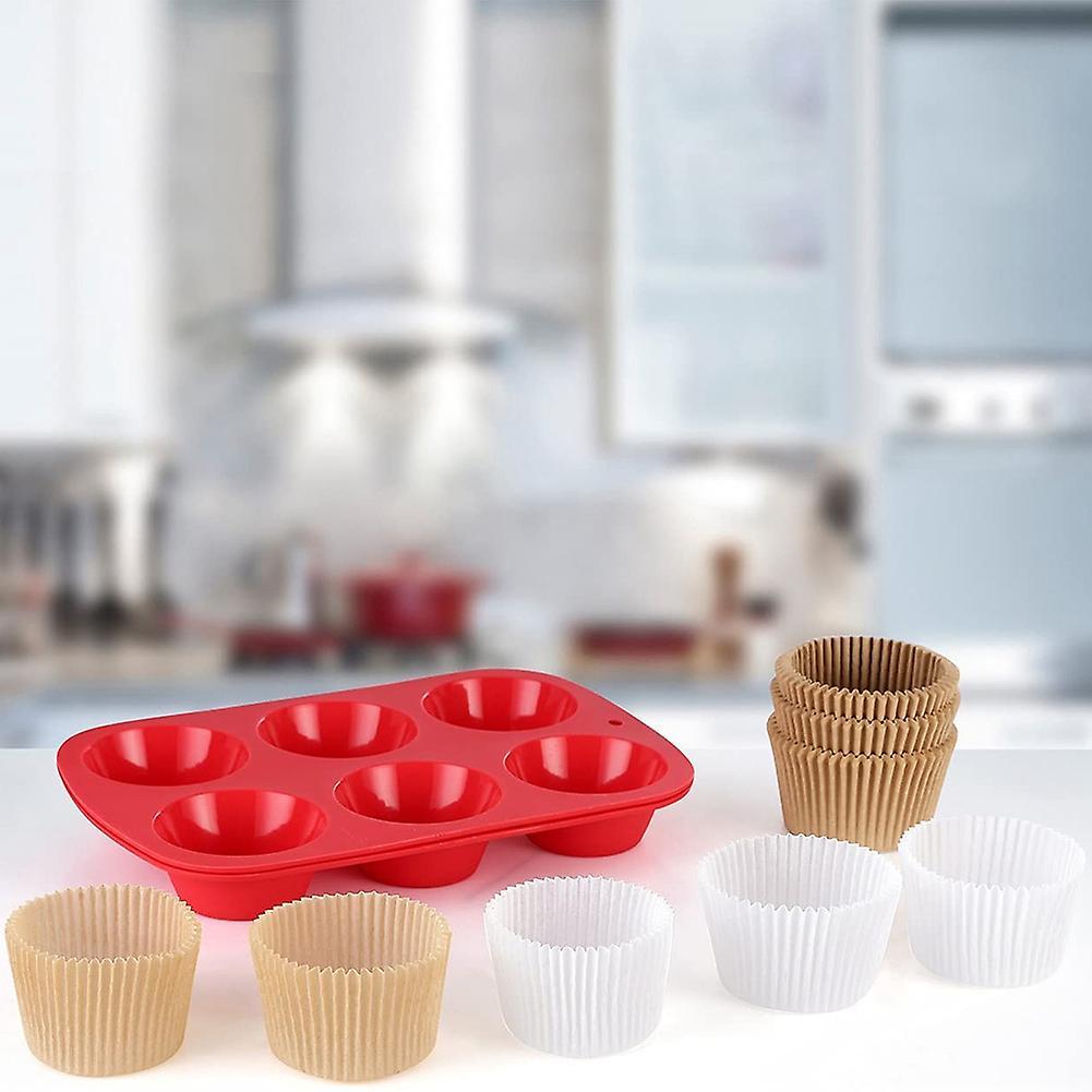200pcs Cake Paper Cups Oil-proof Pastry Box Baking Tools Baking Cup,d