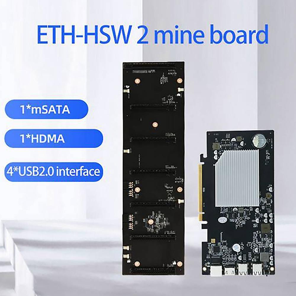 Eth-hsw2 Btc Motherboard with 8g Ddr3 Ram+4x6pin to 8pin Power Cord