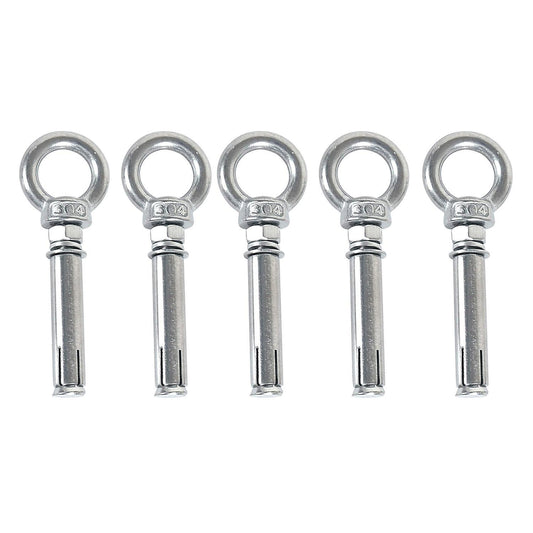 5pcs M8 X 60mm Expansion Bolt 304 Stainless Steel Expansion Eyebolt