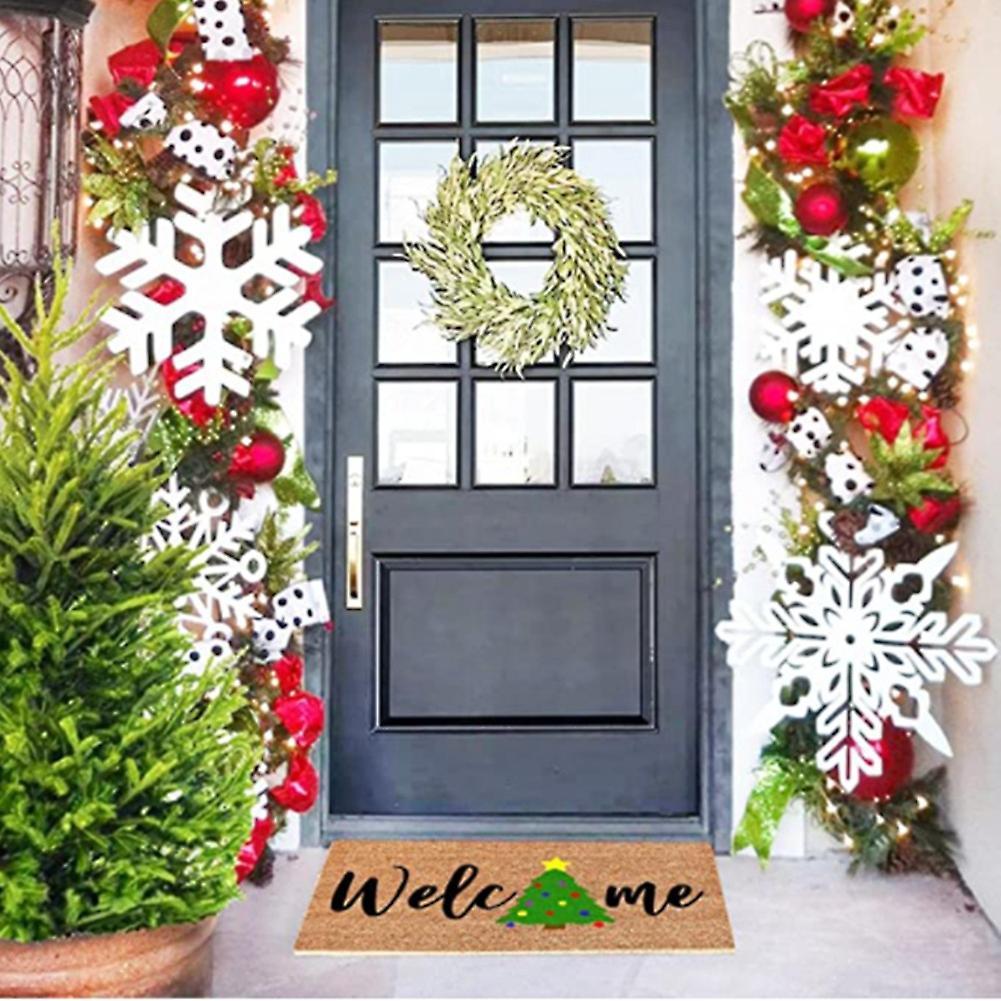 Doormat Indoor Entrance Christmas Tree Doormats Welcome Home Decor