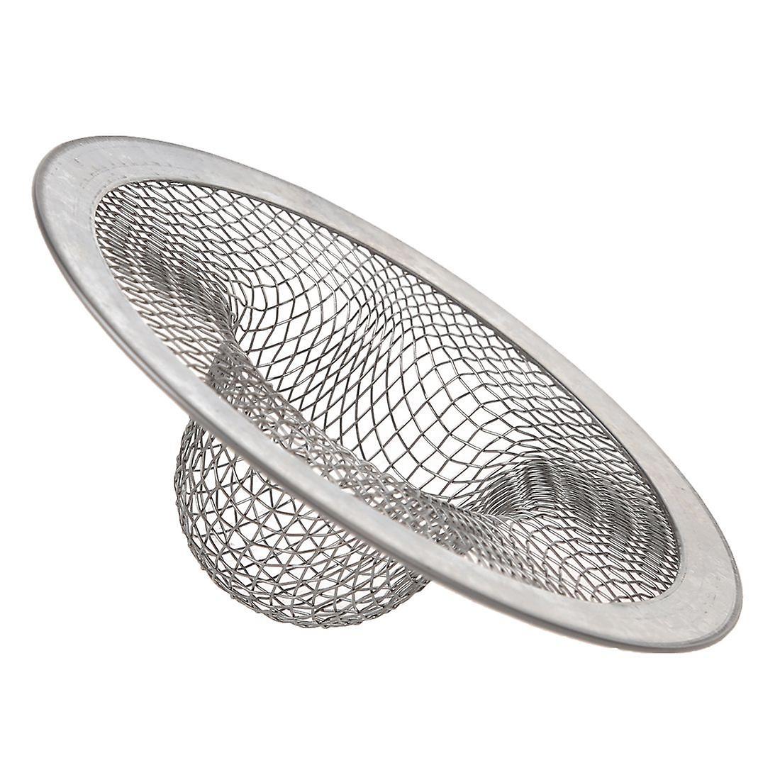 Stainless Steel Drainer Basin Filter Mesh Sink Strainer 7cm Dia 2pcs