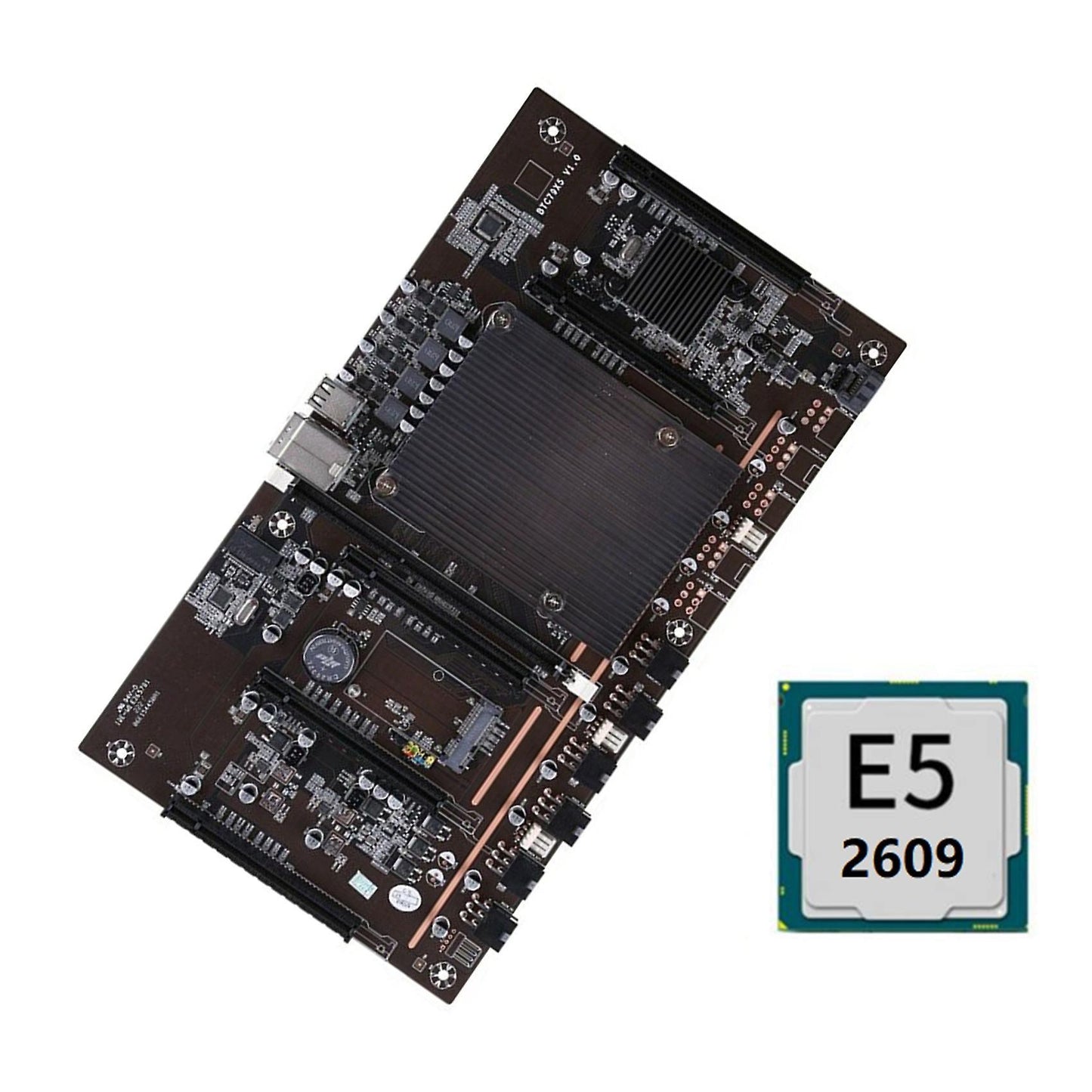 X79 H61 Btc Motherboard 5x Pci-e with E5-2609 Cpu for Btc Miner