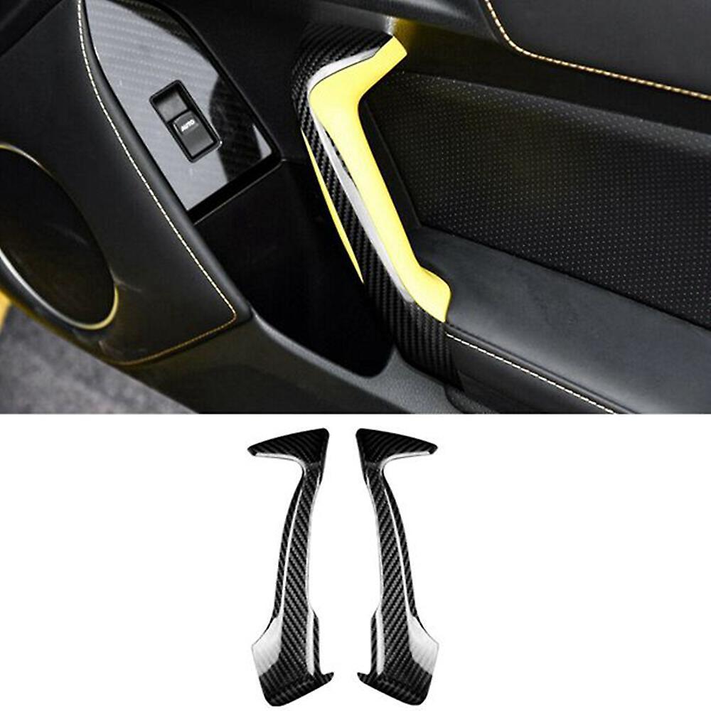 Real Carbon Fiber Car Door Handle Panel Cover Sticker for Subaru Brz