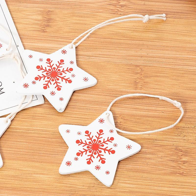 16pcs Wooden Christmas Tree Toys Articles for Hanging Ornaments
