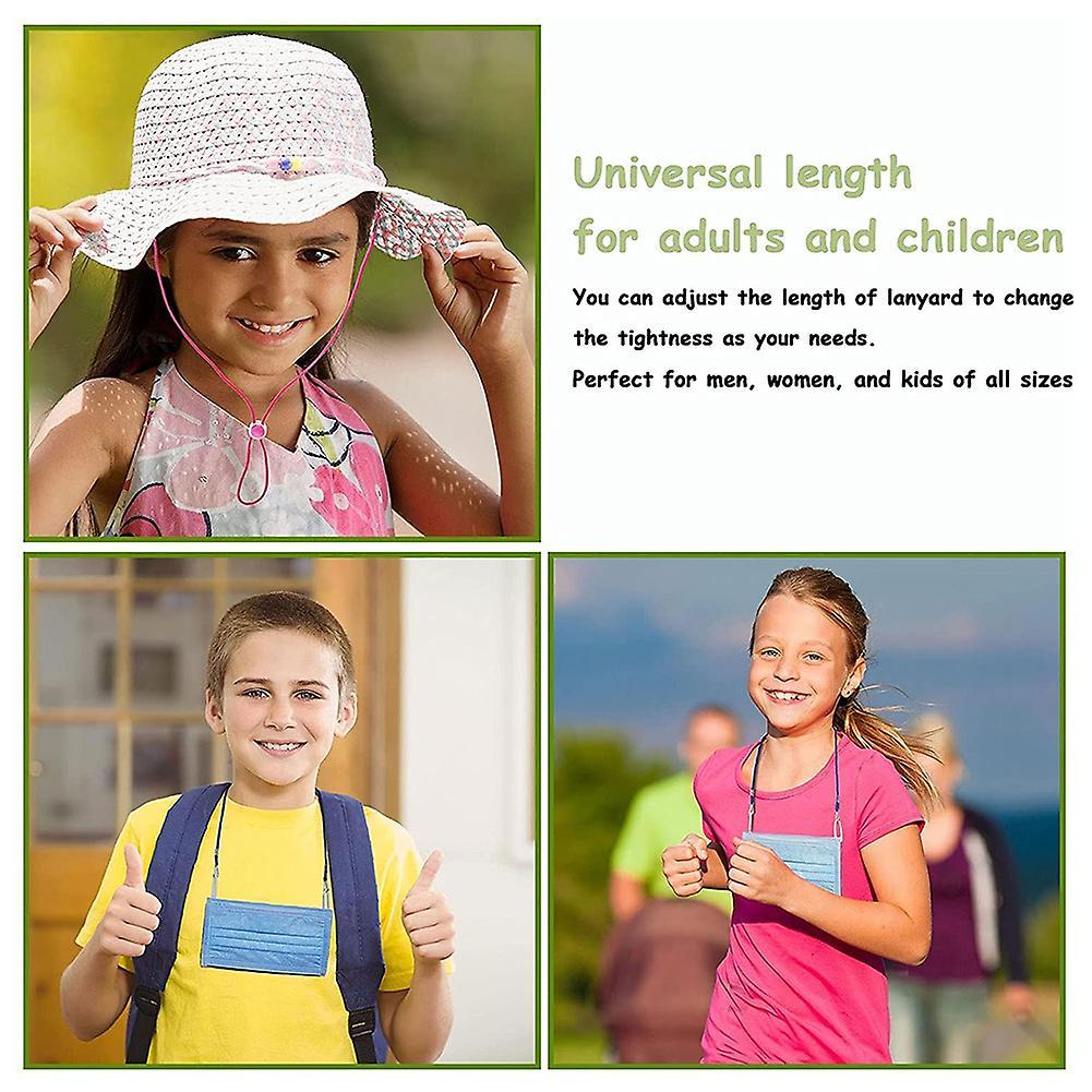 10 Pcs Mask Lanyards Adjustable Length Lanyard with Clips Anti-lost