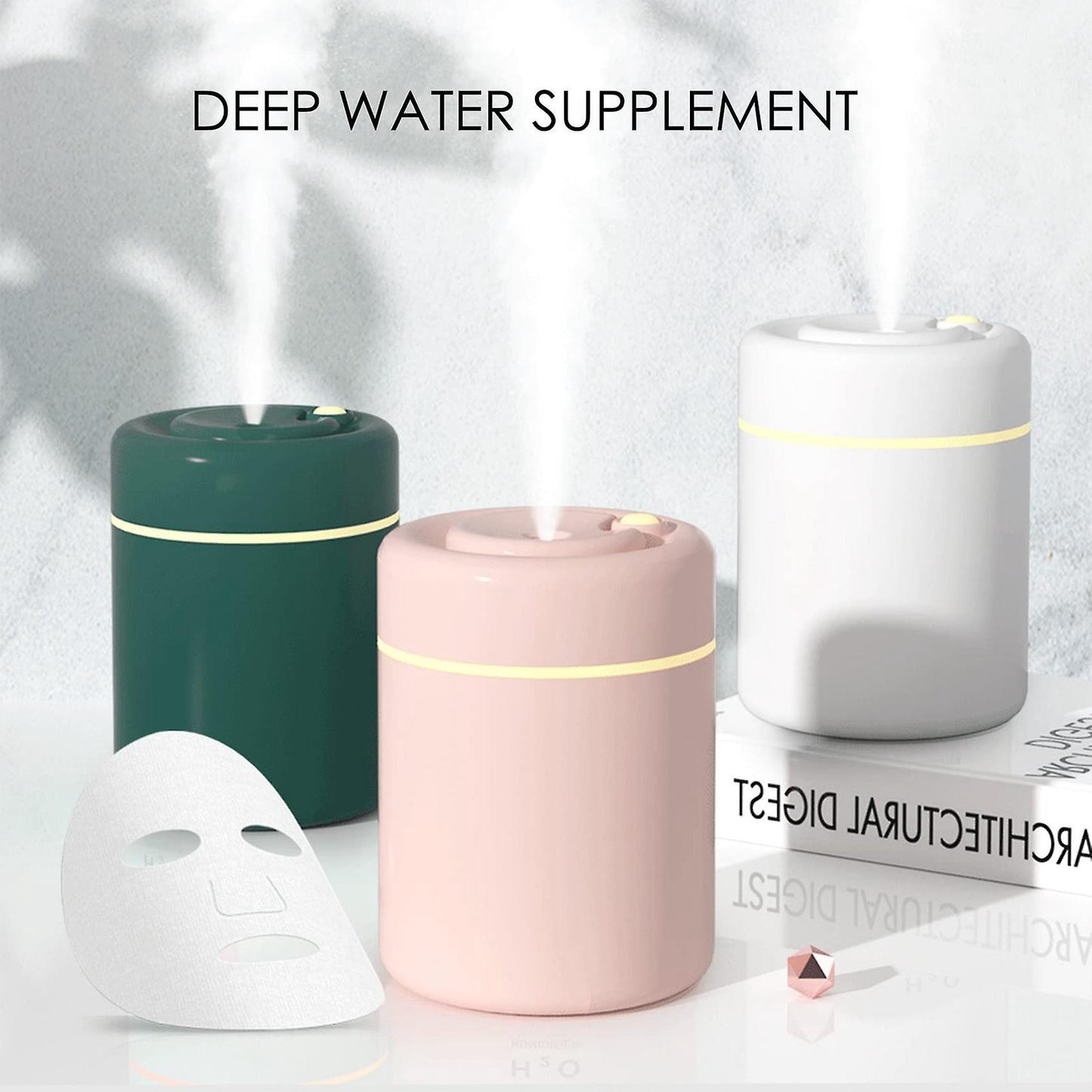 180ml Air Humidifier Aroma Diffuser Mist Auto Power Off /usb White