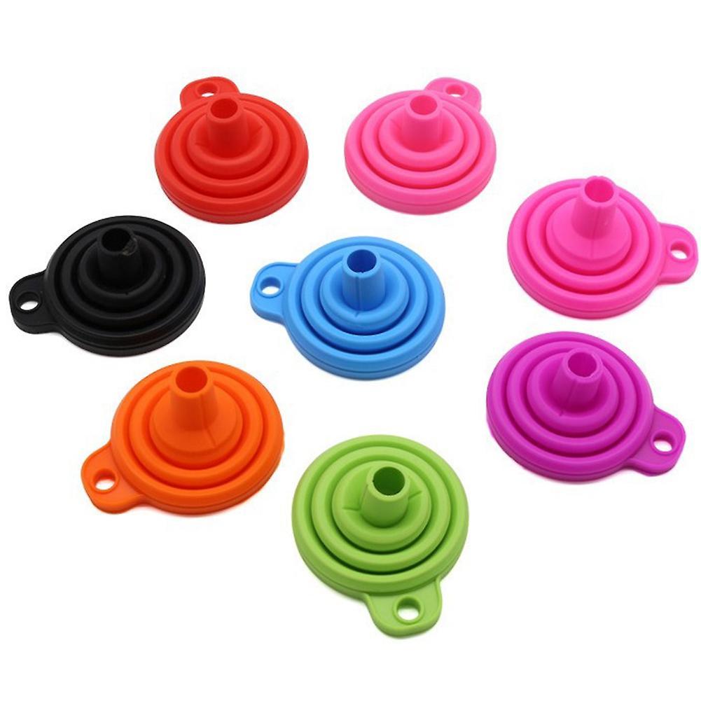 Silicone Collapsible Funnel, Foldable Kitchen Funnels Hopper