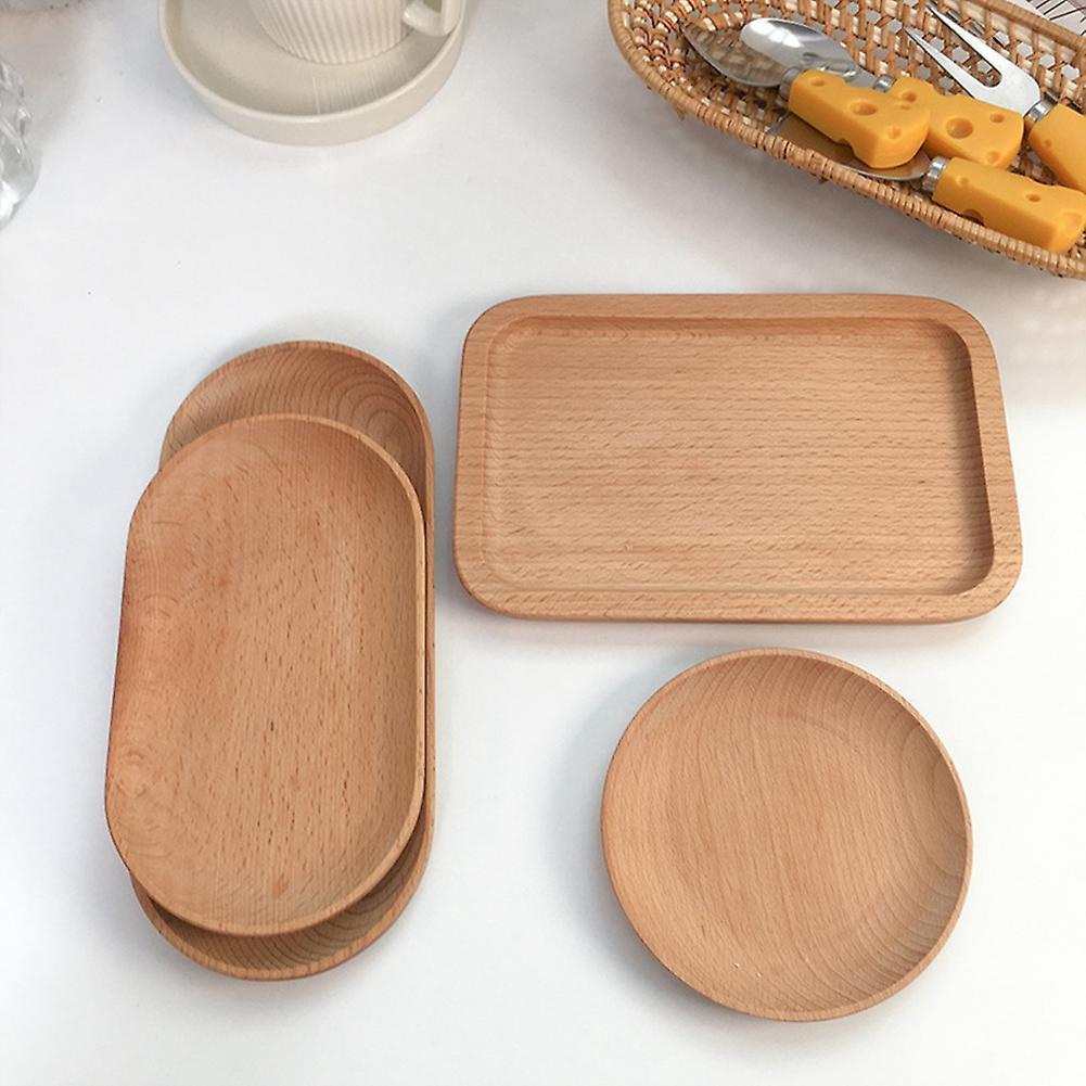 Japanese Style Wooden Tray Cafe Dessert Tray Cake Tray 10x18cm