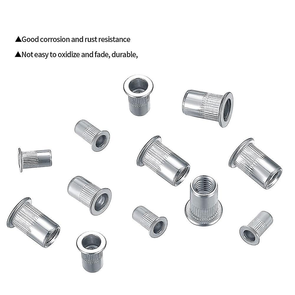 50 Pieces M5 Flat Head Rivet Nuts Made Of Stainless Steel Rivet Nut
