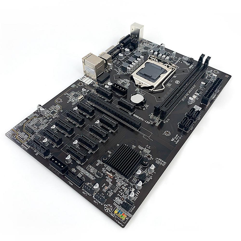 B250 Btc Mining Motherboard with Ddr4 Pcie 1x to 16x+switch Line