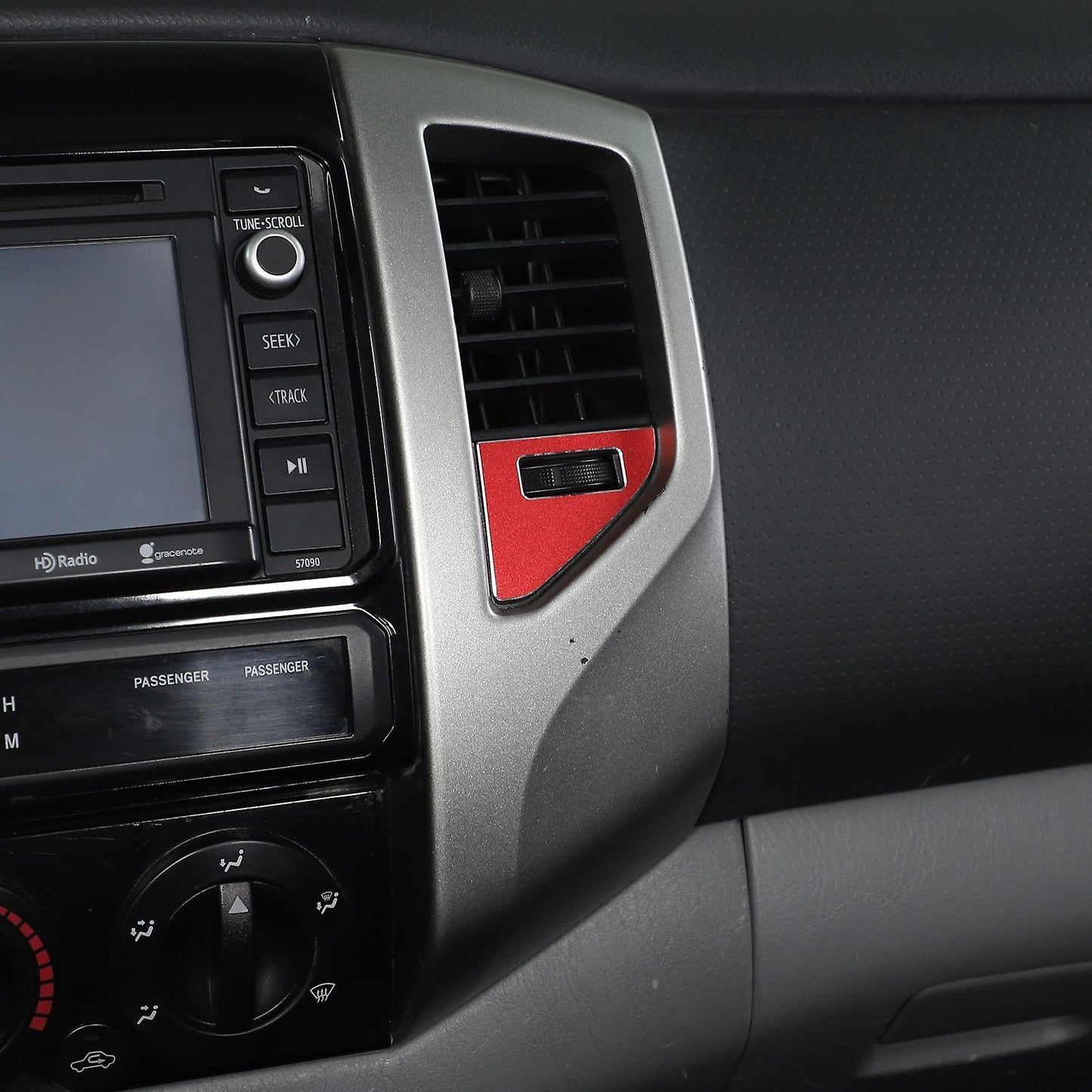 For Toyota Tacoma Car Central Control Air Outlet Dial Red