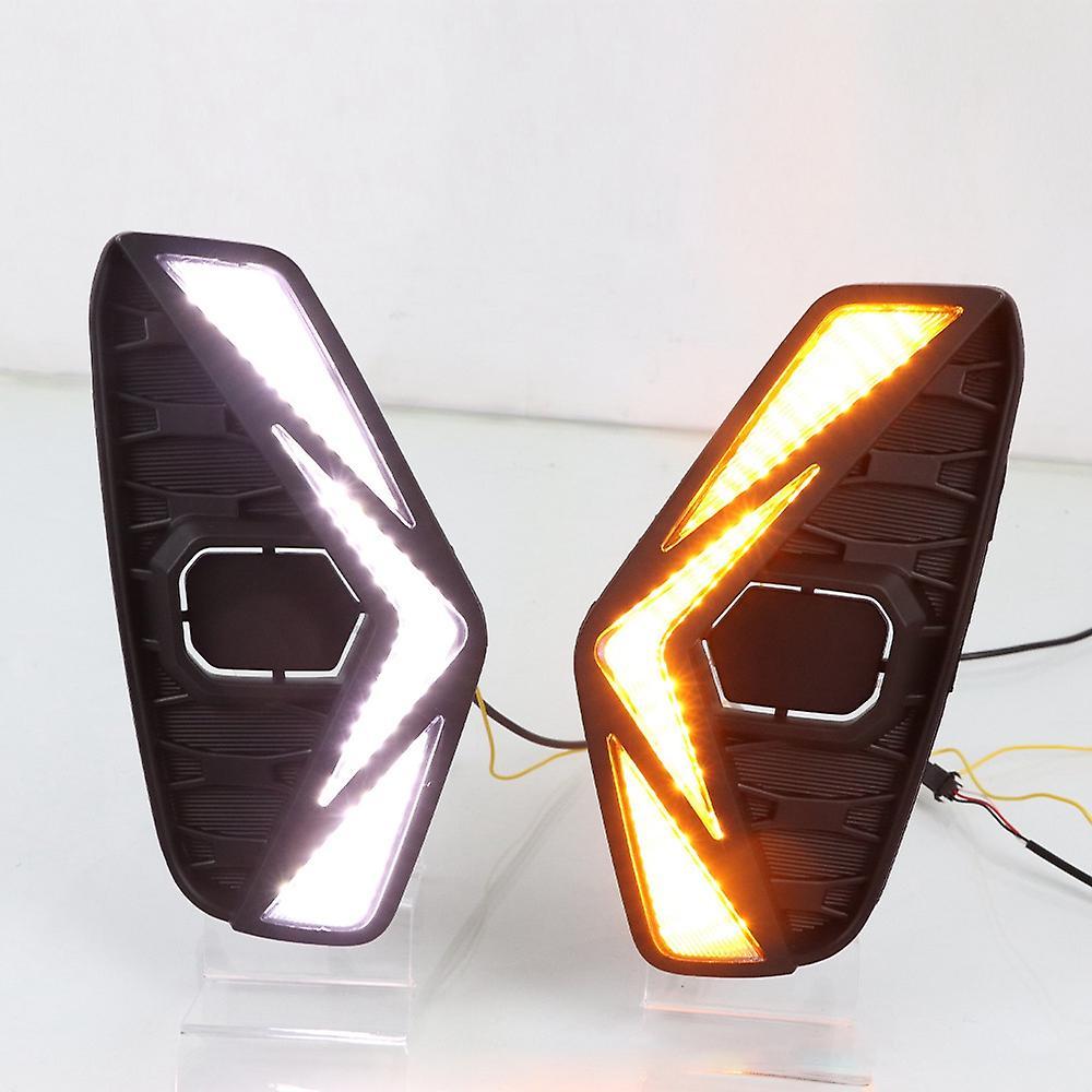 1 Pair Car Led Drl Fog Light for Nissan Navara Np300 2020 2021