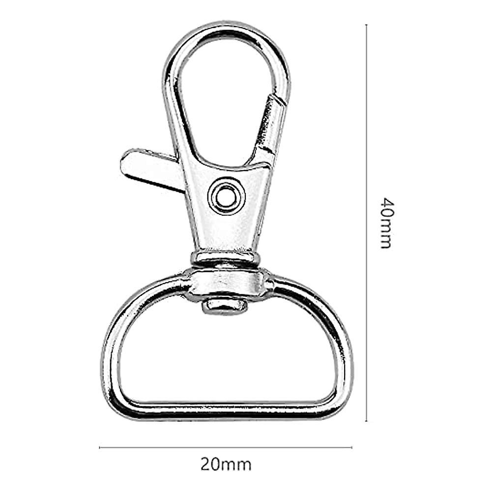 20 Pieces Twist Locks Lanyard Snap Hooks, Premium Keychain Clip Hook