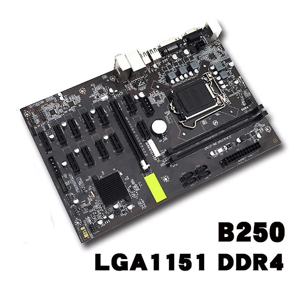 B250 Motherboard Set for Lga 1151 with G3900 Cpu 12 for Bitcoin Eth