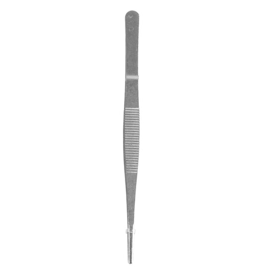 Industries Round Tip Straight Anti-static Tweezers Black 10pcs