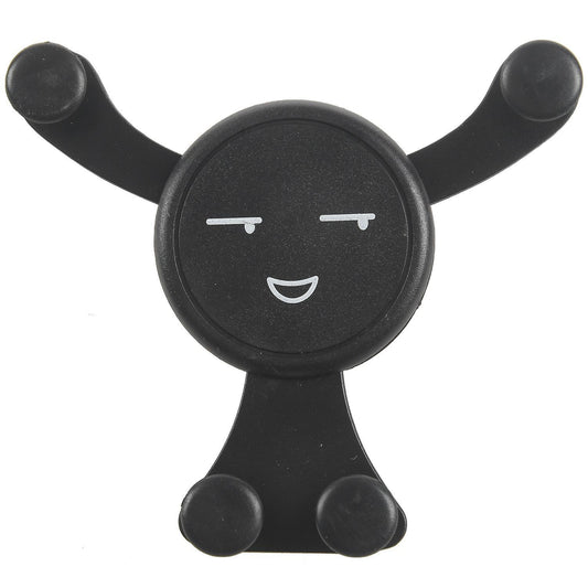 Car Smartphone Stand Air Vent Holder No Magnetic Phone Holder Black